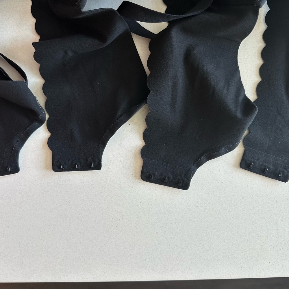 *4 Pack!* Aerie SMOOTHEZ Demi Lightly Lined Bra True Black 36DD - Picture 13 of 16